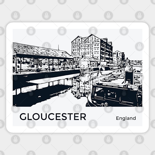 Gloucester England Sticker by Lakeric